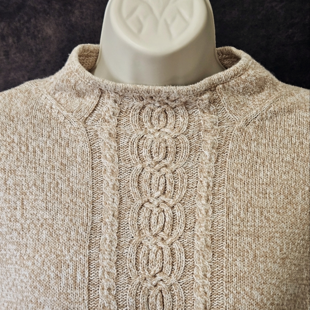 Dockers 3/4 Sleeve Cable Knit Sweater - Picture 3 of 12